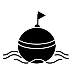 Buoy With Flag Cut Out