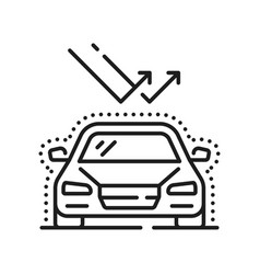 Car Polish And Wash Buffing Isolated Outline Icon