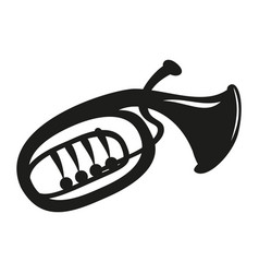 Classical Baritone Horn On White Background