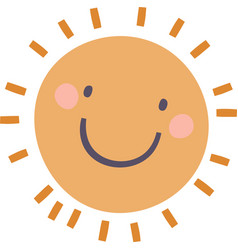 Sun With Happy Face