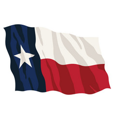 Texas State Flag Waving