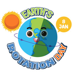 Earth Rotation Day Banner Design