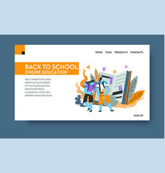 Home Learning Distant Online Education Landing