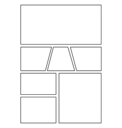 Manga Storyboard Layout A4 Template 2