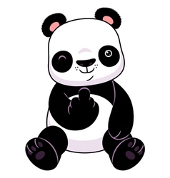 Panda Make A Middle Finger Symbol