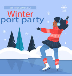 Winter Party Posts Set