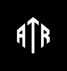 Atr Letter Logo Design With Polygon Shape