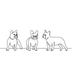 French Bulldog One Line