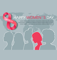 Happy Womens Day Poster Postcard