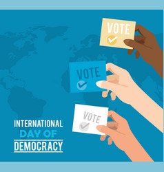 International Day Of Democracy Lettering