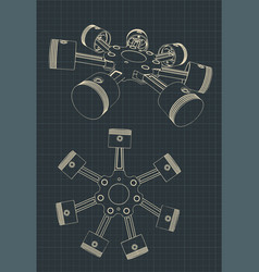 Piston Block A Radial Engine