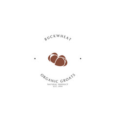 Buckwheat Groats Logo Template