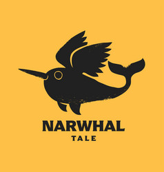 Narwhal Tale Logo Concept