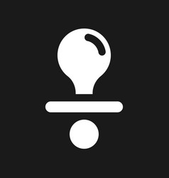 Pacifier Dark Mode Glyph Ui Icon