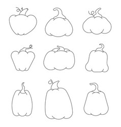 Pumpkin Vegetable Coloring Page