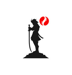 Silhouette Of Samurai