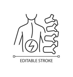 Degenerative Scoliosis Linear Icon