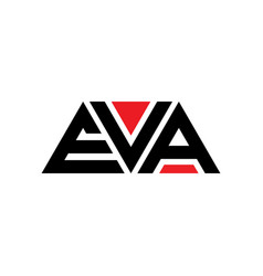 Eva Triangle Letter Logo Design With Triangle