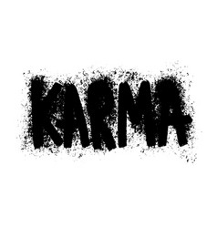 Karma Sticker For Social Media Post Hand Drawn