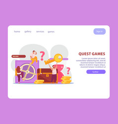 Quest Games Landing Page