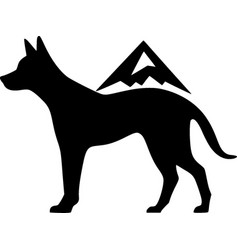 Australian Kelpie - Minimalist And Flat Logo