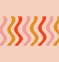 Groovy Wave Lines Pattern Background