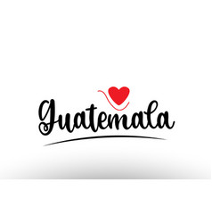 Guatemala Country Text Typography Logo Icon Design