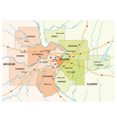 Map Greater St Louis Area