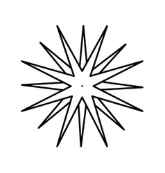 Sea Urchin Line Icon