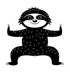 Sloth Stands In Yoga Pose