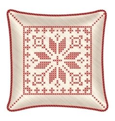 Christmas Embroidered Pillow