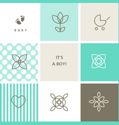 Baby Boy Shower Design Elements