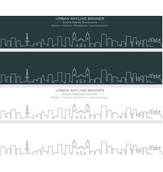 Lima Single Line Skyline Banner