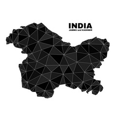 Lowpoly Jammu And Kashmir State Map