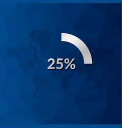 25 Percent Circle Chart Infographic Icon