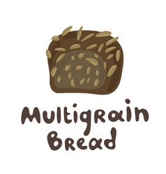 Black Multigrain Bread Drawing Rye