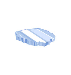 Block Of Ice In Realistic Cartoon Style