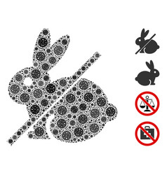 No Rabbit Collage Covid19 Virus Icons