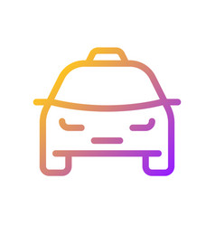 Taxi Cab Pixel Perfect Gradient Linear Ui Icon