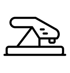 Desktop Hole Punch Icon Outline Style