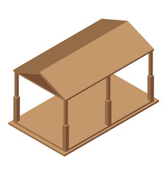 Home Gazebo Icon Isometric Style