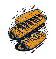 Hot Dog With Mustard And Ketchup Hamburger