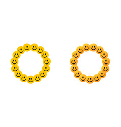 Happy Smile Face Circle Frame Smiley Emoji