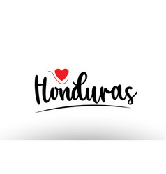 Honduras Country Text Typography Logo Icon Design