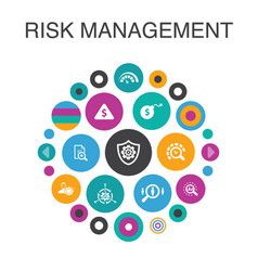 Risk management infographic 10 steps concept Vector Image