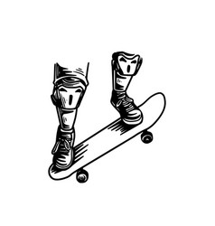 Vintage Skateboard Design Retro