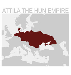 Map Of The Attila Hun Empire