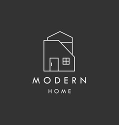 Simple Logo Architecture With Modern Home Symbol