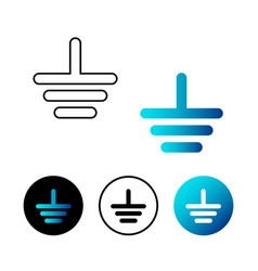 Abstract Grounding Icon