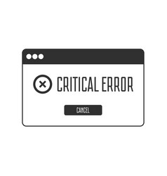 Error Message Computer Window